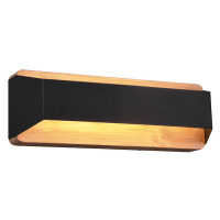Nástěnné svítidlo černé 35 cm včetně LED 3-stupňově stmívatelné - Tyko