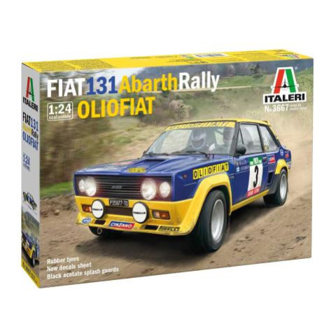 Model Kit auto 3667 - FIAT 131 Abarth Rally OLIO FIAT (1:24) Italeri