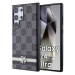 DKNY PU Leather Checkered Pattern and Stripe Samsung Galaxy S24 Ultra Black DKHCS24LPCPTSSK