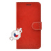 FIXED FIT flipové pouzdro pro Apple iPhone XS, červené