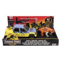 Mattel jurassic world průzkumné auto v džungli, hmm5