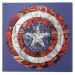 Obraz na plátně Captain America - Shield Collage, 2 - 40×40 cm