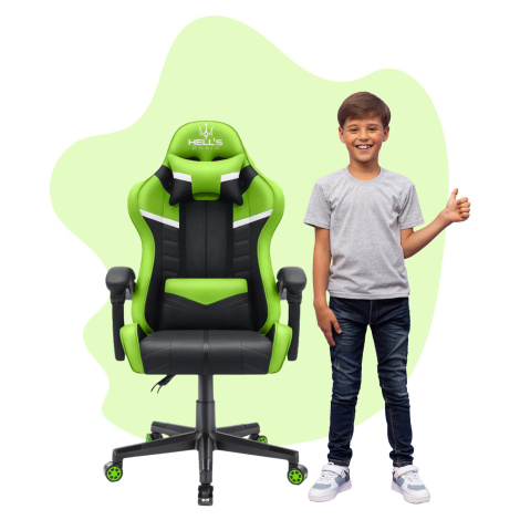 Dětská hrací židle HC - 1004 černá a zelená