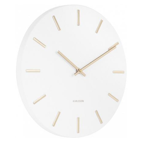 Designové nástěnné hodiny 5821WH white Karlsson 30cm FOR LIVING