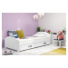 BMS Dětská postel s přistýlkou LILI 2 Barva: Bílá - grafit