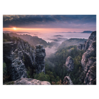 Fotografie Sunrise on the Rocks, Andreas Wonisch, 40 × 30 cm