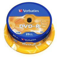 VERBATIM DVD-R AZO 4,7GB, 16x, spindle 25 ks