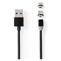 Kabel NEDIS CCGB60630BK20 USB 2v1 2m Black