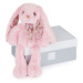 Doudou Histoire d´Ours Plyšová hračka růžový zajíček 25 cm