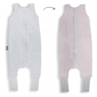 Celoroční spací pytel s nohavicemi Sleepee Melange Grey/Pink M