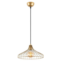 Závěsné svítidlo ve zlaté barvě s kovovým stínidlem ø 36 cm Depay – Opviq lights