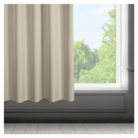 Krátké jednobarevné béžové závěsy 140 x 175 cm