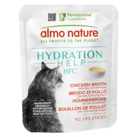 Almo Nature HFC Hydration Help 24 x 50 g - výhodné balení - kuřecí vývar s kuřecími filety