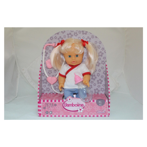 Panenka Nena 36 cm doktorka se stetoskopem a lahvičkou ALLTOYS