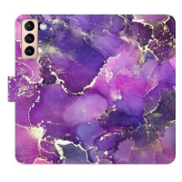 iSaprio flip pouzdro Purple Marble pro Samsung Galaxy S21