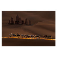 Fotografie Castle and Camels, MeiXu, 40 × 26.7 cm