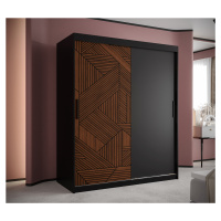 Šatní skříň Abi Marsylia Barva korpusu: Černá, Rozměry: 150 cm, Dveře: Marsylia + černá