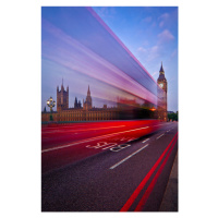 Fotografie London Big Ben Bus Lane, Renee Doyle, 26.7 × 40 cm