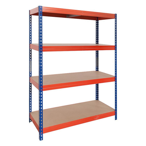 Kovový skladový regál 192x100x50 cm – 4 police/300 kg BAUMAX