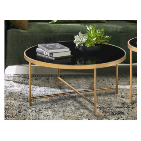 Kulatý konferenční stolek Agama 82 cm, zlatý Asko
