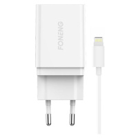 Foneng 1xUSB K300 síťová nabíječka + USB Lightning kabel