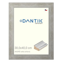 DANTIK rámeček 30 × 40, ANDRÉ velký stříbrný plexi čiré