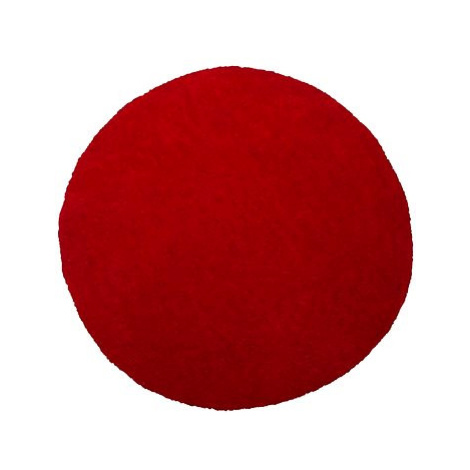 Koberec červený kruhový ? 140 cm DEMRE, 122361 BELIANI