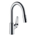 Dřezová baterie Hansgrohe Focus s vytahovací sprškou, 2 proudy chrom 71821000