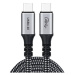 ChoeTech USB-C PD 240W 8K@60Hz Nylon Cable, 1.2m