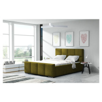 Eka Čalouněná postel Passion - Kronos 120x200 cm Barva látky: Olivová (17), Úložný prostor: Bez 