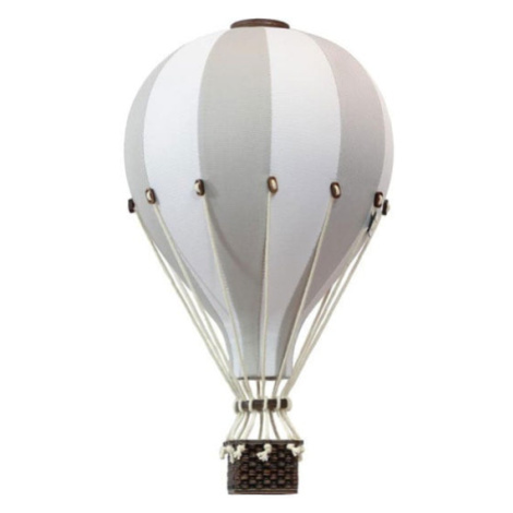 Super balloon Dekorační horkovzdušný balón – světle šedá - S-28cm x 16cm