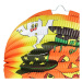 Lampion Halloween kulatý - veselé dýně 25 cm