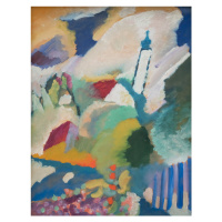 Obrazová reprodukce Murnau with church, Wassily Kandinsky, 30 × 40 cm