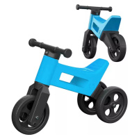 Odrážedlo Funny Wheels 2v1 dětské odstrkovadlo tříkolka / 2 kola MODRÉ plast