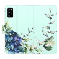 iSaprio flip pouzdro Blue Flowers pro Samsung Galaxy A41