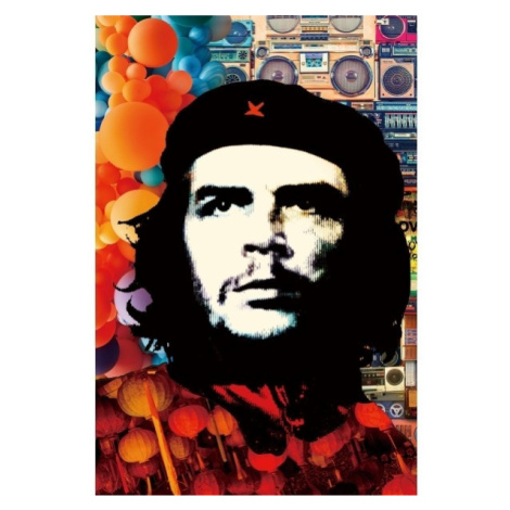 Signal Obraz Ernesto 80x120 cm černý/oranžový