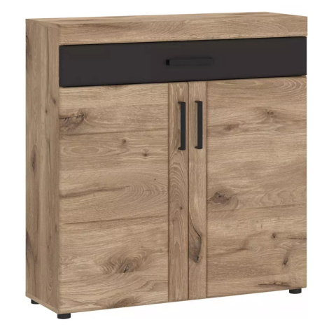 Komoda Grano GRNGK1 2D1S dub viking/pvc dub viking/pvc šedý vesmír BAUMAX