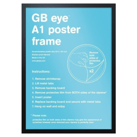 Rám na plakát - A1, černý (59.4x84.1) - FMA1A1BK GB Eye