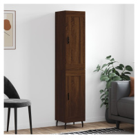 vidaXL Skříň highboard hnědý dub 34,5 x 34 x 180 cm kompozitní dřevo