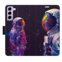 iSaprio Flip pouzdro Neon Astronaut 02 pro Samsung Galaxy S22 5G