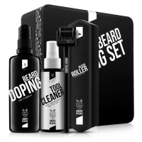 Angry Beards Beard Doping BIG Beard Roller & Cleaner + BIG Doping 100 ml + box dárková sada