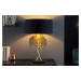 LuxD 26764 Designová stolní lampa Rashid 62 cm černo-zlatá
