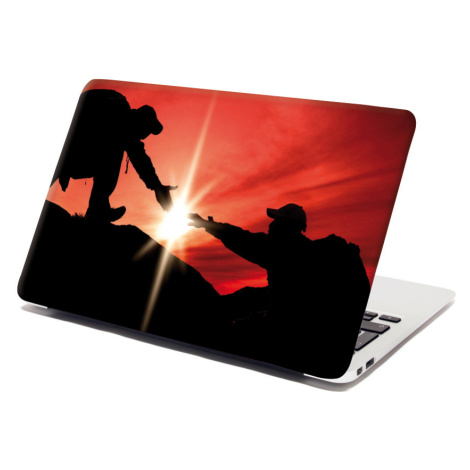 Samolepka na notebook Horolezci - 38x26 cm