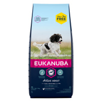 Eukanuba granule, 15 + 3 kg zdarma! - Adult Medium Breed kuřecí