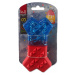Hračka Dog Fantasy Kost chladící červeno-modrá 13,5x7,4x3,8cm