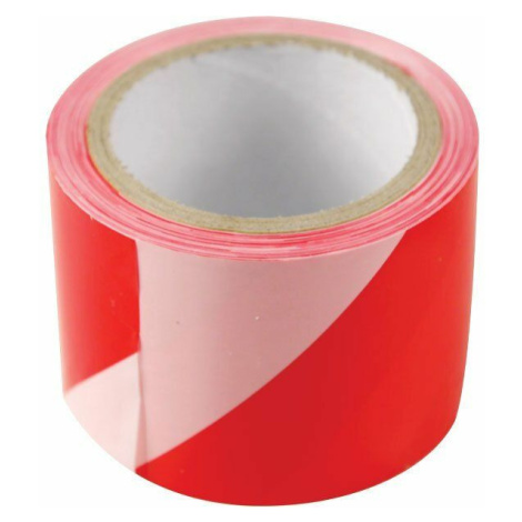Páska výstražná červeno-bílá, 75mm x 250m, PE EXTOL-CRAFT
