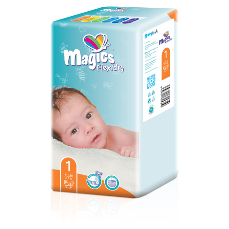 Magics Flexidry vel. 1 Newborn 2 - 5 kg, 50 ks