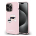 Karl Lagerfeld Liquid Silicone Double Heads MagSafe Zadní Kryt pro iPhone 14 Pro Pink