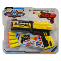 Pistole na pěnové náboje s přísavkou - žltá