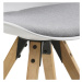 Dkton Designové židle Nascha bílá-šedá-přírodní